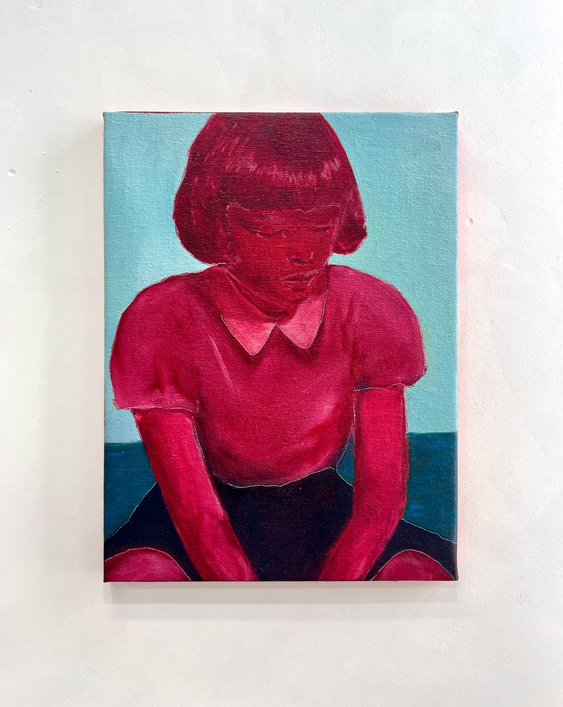 BELLA BY THE SEA (2025), 90 x 60cm, Oil on canvas