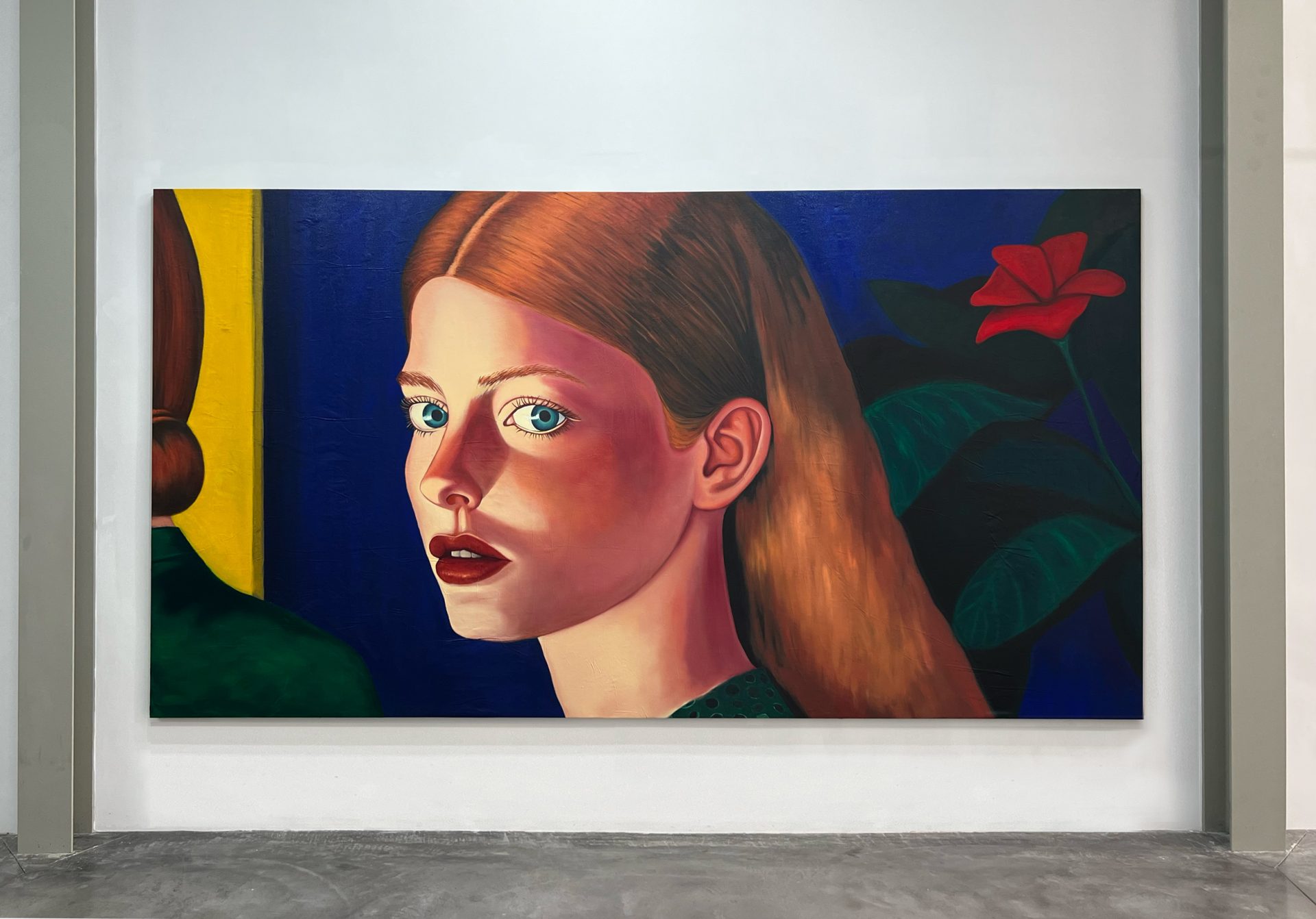SHE KNEW (2025), 199,5 x 380cm, Oil on canvas